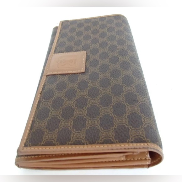 VINTAGE Celine Macadam Long Wallet - Picture 3 of 12